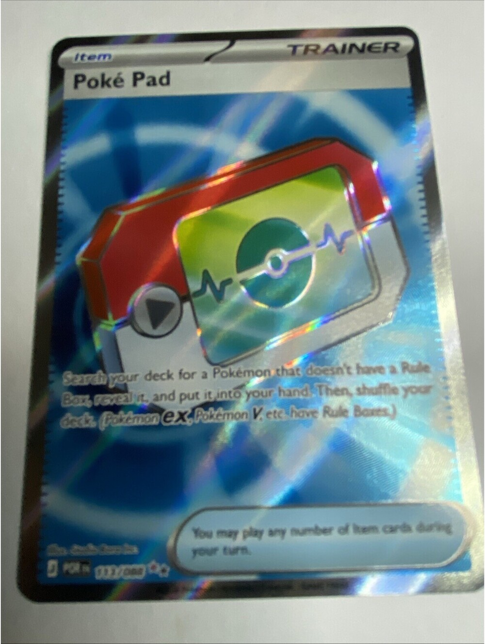 Poke Pad 113/088 Full Art Trainer - Perfect Order NM
